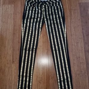 Frankie B: Black & Gold Pants